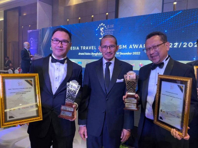 Tourism Malaysia has won the National Tourism Organisation of The Year-Indonesia